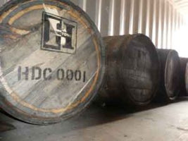First batch of whisky into wooden barrels!!