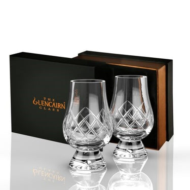 Henstone Cut Glencairn Glass Set of Two